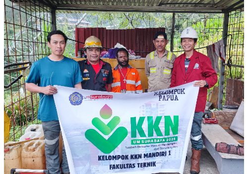 Dokumentasi aktivitas mahasiswa KKN UM Surabaya di Papua