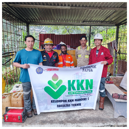 Dokumentasi aktivitas mahasiswa KKN UM Surabaya di Papua